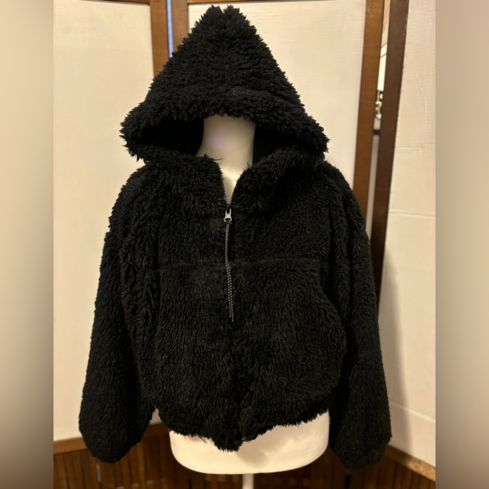 Urban Outfitter BDG Black Soft Hoodie with Zipper- Size Small